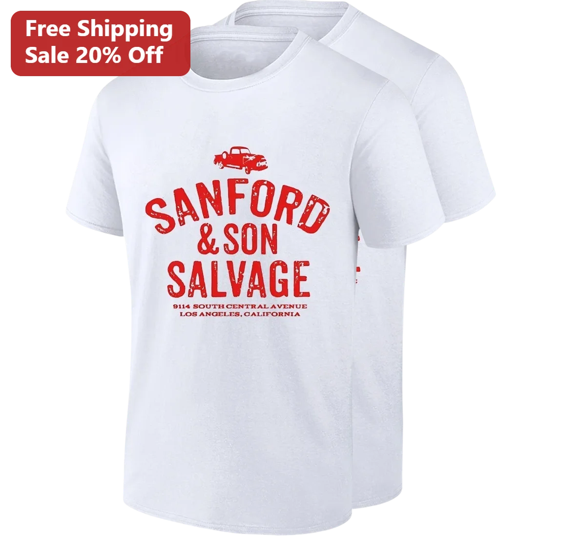 Sanford and Son Salvage Tee South Central Avenue Los Angeles California Vintage 70s Sitcom Shirt Gift for Fans