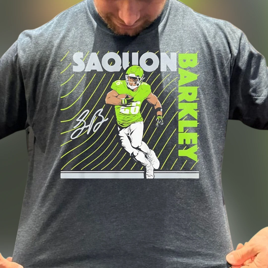 Saquon Barkley Tee Retro Football Fan Shirt Game Day Apparel