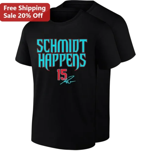 Schmidt Happens 15 Paul Schmidt Signature Tee Gift for Baseball Fans