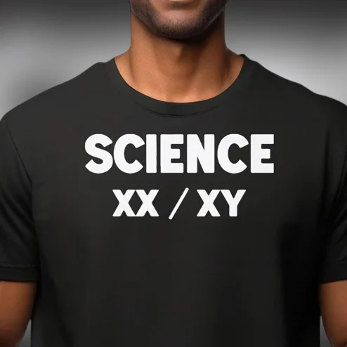 Science XX XY Tee, Biology Chromosome Graphic T-Shirt Gift for STEM Teachers and Students