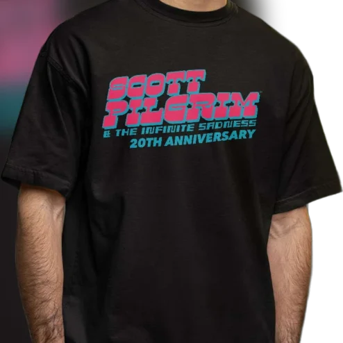 Scott Pilgrim The Infinite Sadness 20th Anniversary Tee, Retro Comic Pop Culture Graphic Shirt