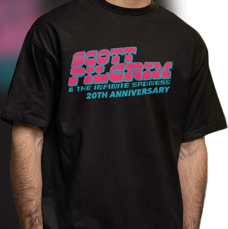 Scott Pilgrim The Infinite Sadness 20th Anniversary Tee, Retro Comic Pop Culture Graphic Shirt