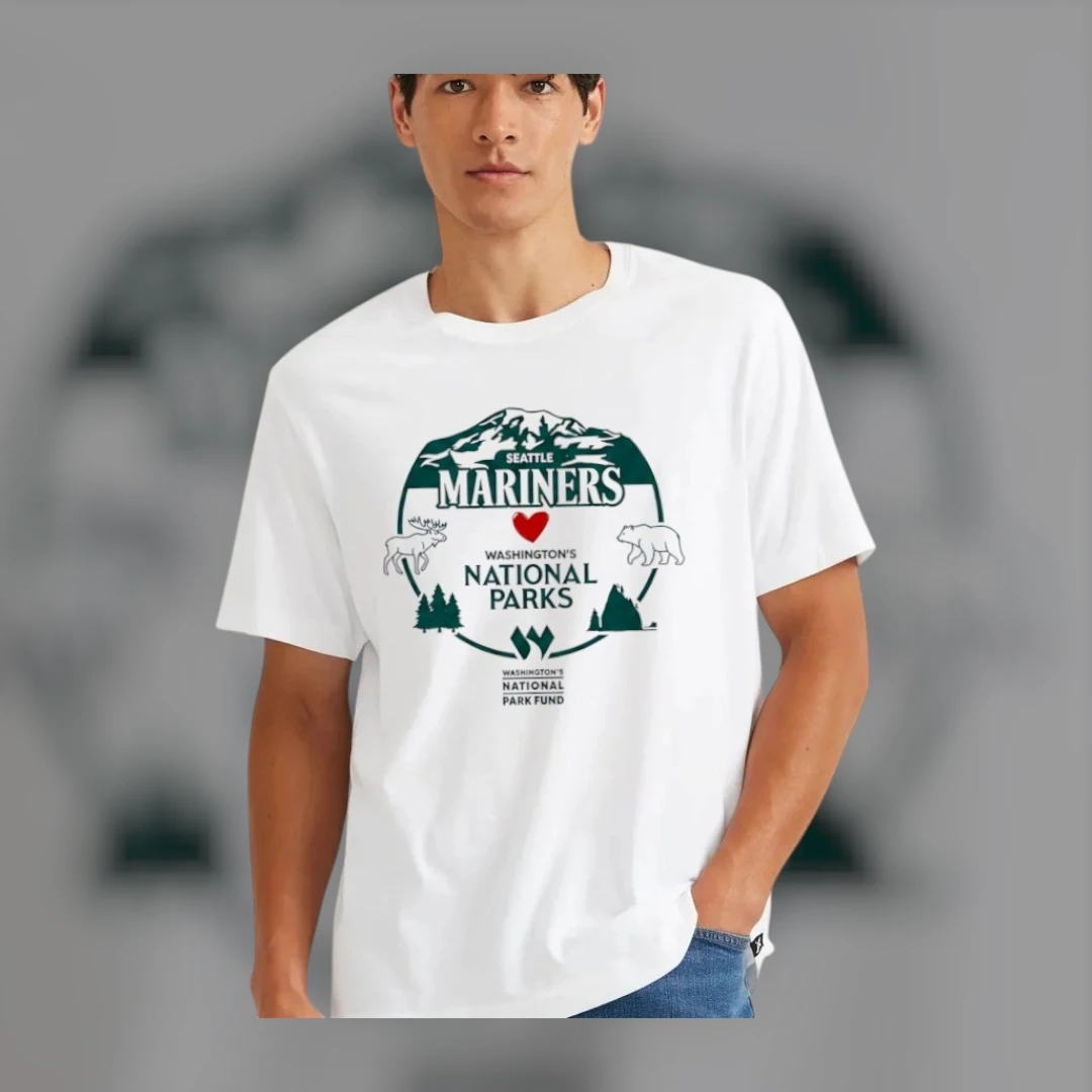 Seattle Mariners Washington's National Parks Tee Baseball Fan Game Day Shirt