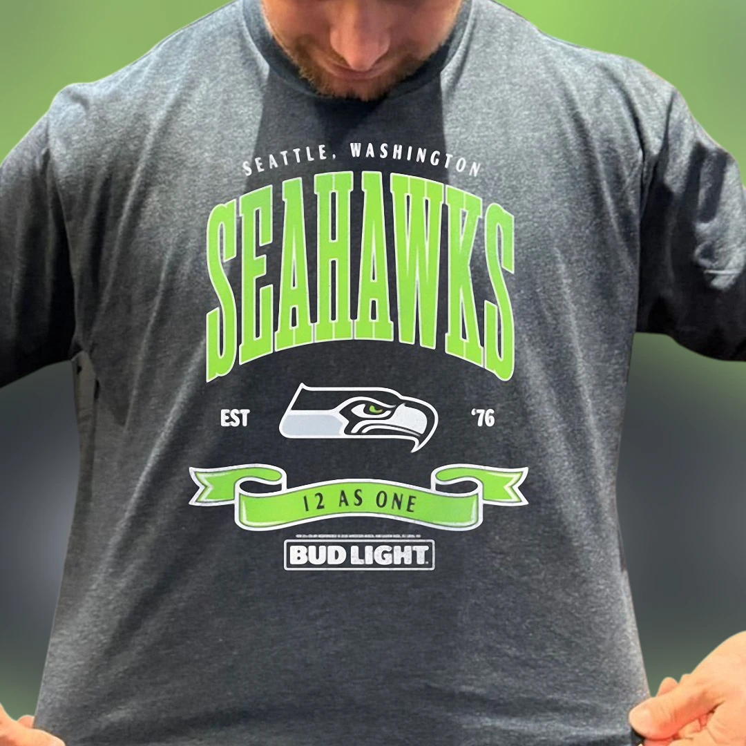 Seattle Seahawks 12 As One Football Fan Graphic Tee, Gameday Sports Apparel Gift