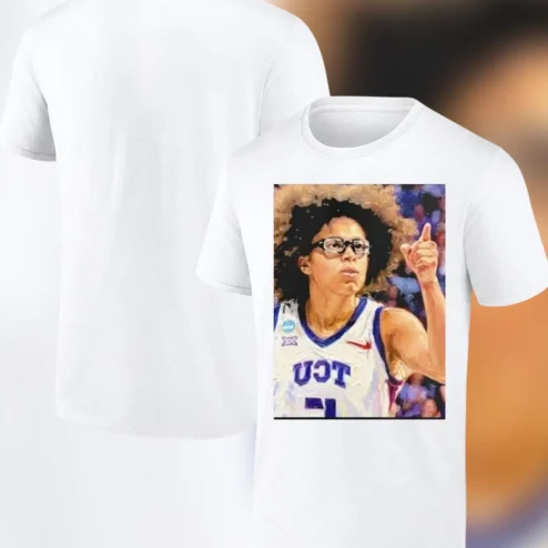 Sedona Prince Basketball Graphic Tee, TCU College Sports Fan Shirt, Women's Basketball Player Portrait Gift
