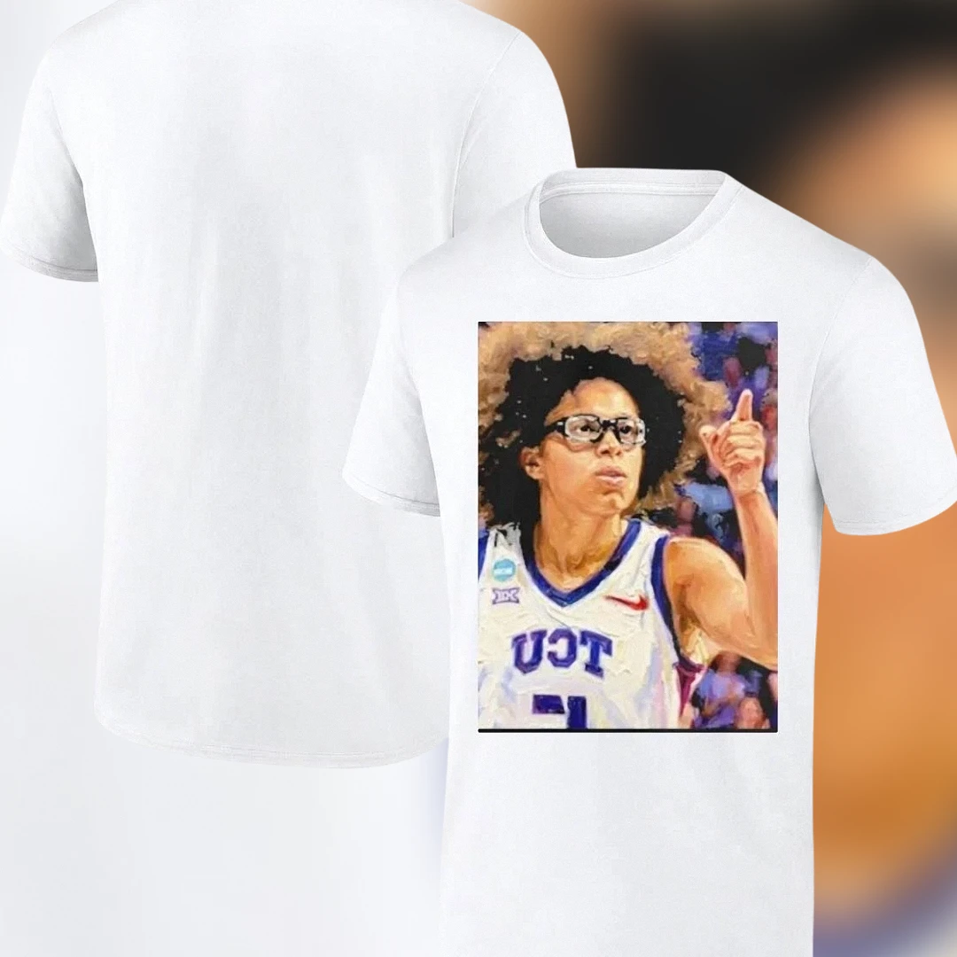 Sedona Prince Basketball Graphic Tee, TCU College Sports Fan Shirt, Women's Basketball Player Portrait Gift