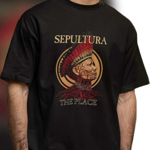 Sepultura The Place Graphic Tee Heavy Metal Band T-Shirt Tribal Music Merch Gift