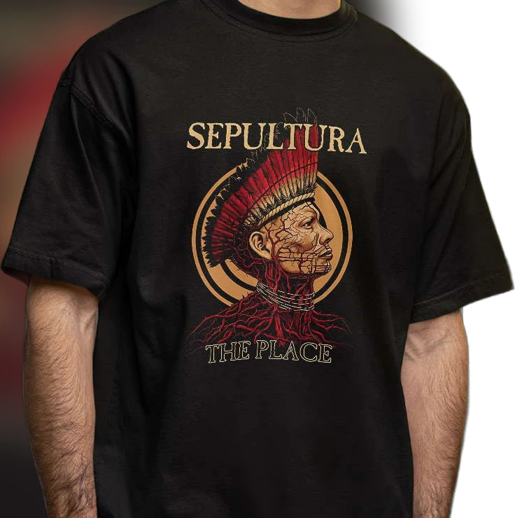 Sepultura The Place Graphic Tee Heavy Metal Band T-Shirt Tribal Music Merch Gift