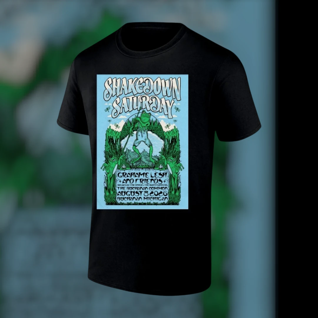 Shakedown Saturday Grahame Lesh And Friends Buchanan Common August 2026 Concert Tee