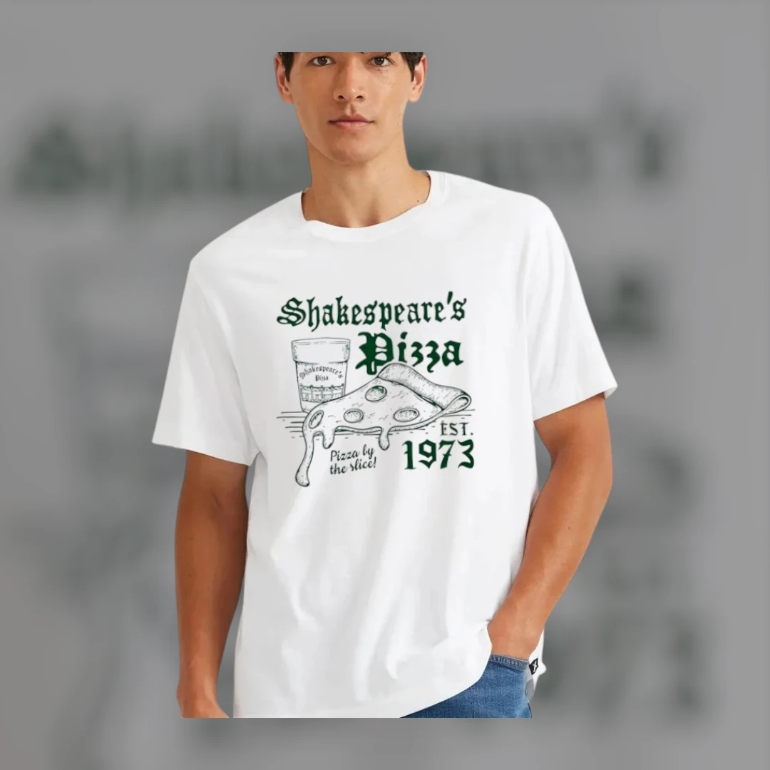 Shakespeare's Pizza By The Slice Est. 1973 Columbia MO Vintage Tee