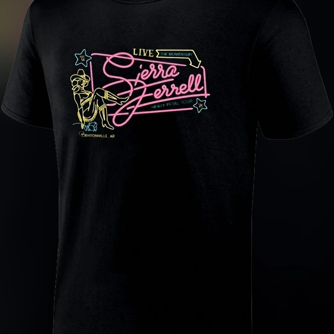 Sierra Ferrell Live at The Momentary Heavy Petal Tour Bentonville AR Concert Tee, Retro Music Fan Graphic Shirt
