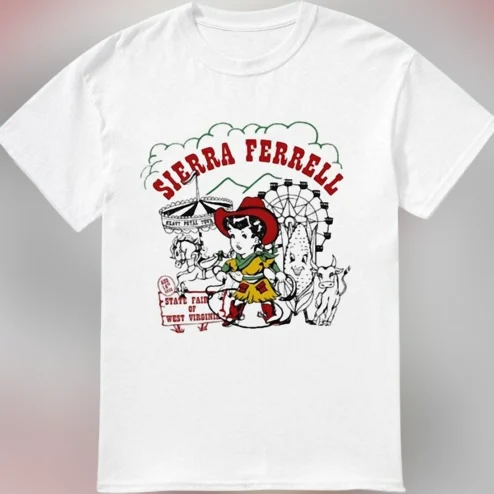 Sierra Ferrell State Fair of West Virginia Tee Vintage Country Folk Music Concert Souvenir Graphic Shirt