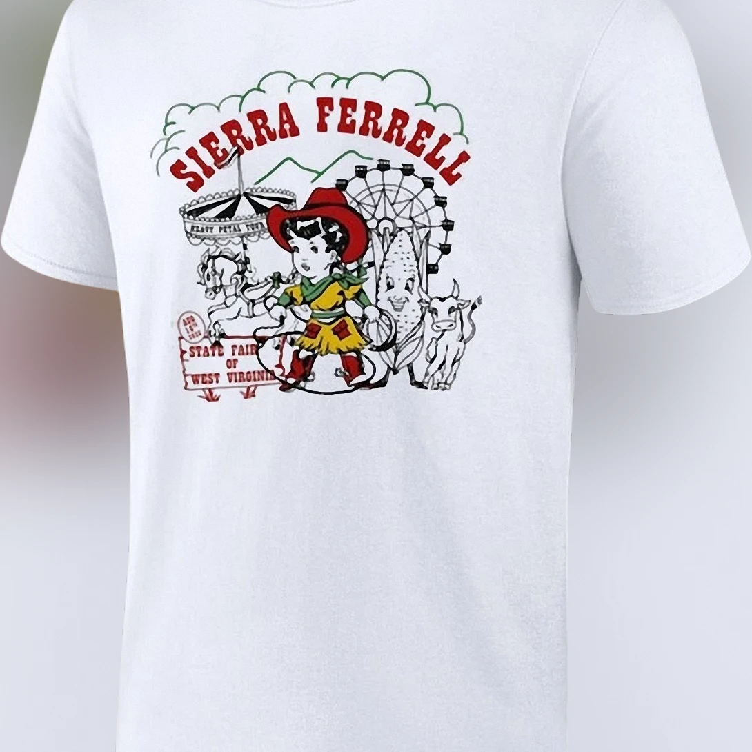 Sierra Ferrell State Fair of West Virginia Tee, Vintage Country Music Concert Souvenir Graphic T-Shirt
