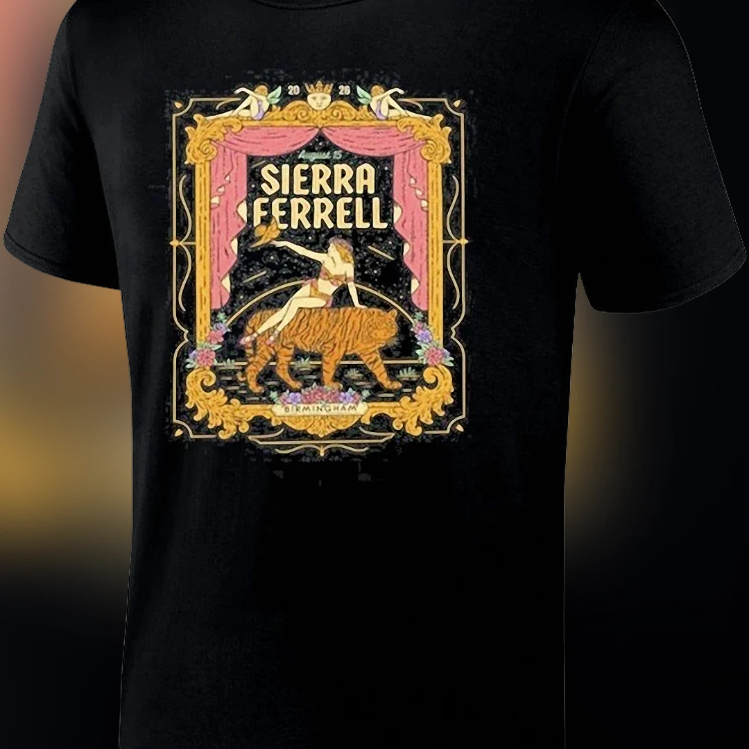 Sierra Ferrell Tee Vintage Country Folk Tour Concert Graphic Shirt, Retro Circus Western Music Fan Gift