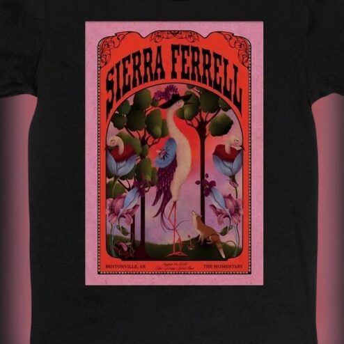 Sierra Ferrell The Momentary Bentonville AR Concert Tee, Vintage Indie Folk Tour Poster Graphic Shirt