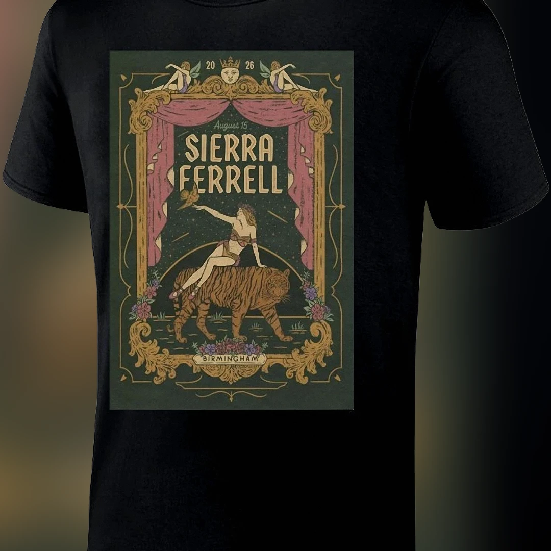 Sierra Ferrell Vintage Tour Poster Graphic Tee, Retro Folk Country Concert T-Shirt Gift for Music Fans
