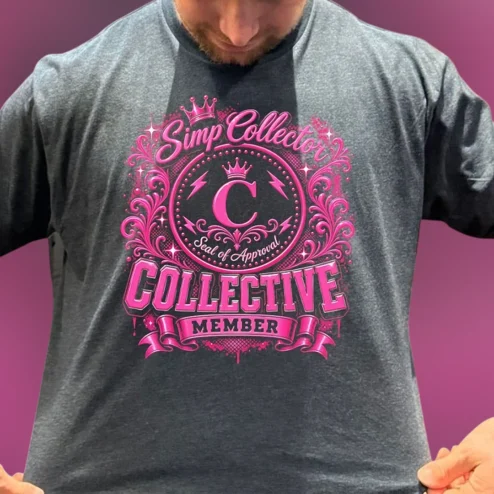 Simp Collector Collective Member Seal of Approval Tee Funny Y2K Meme Graphic T-Shirt