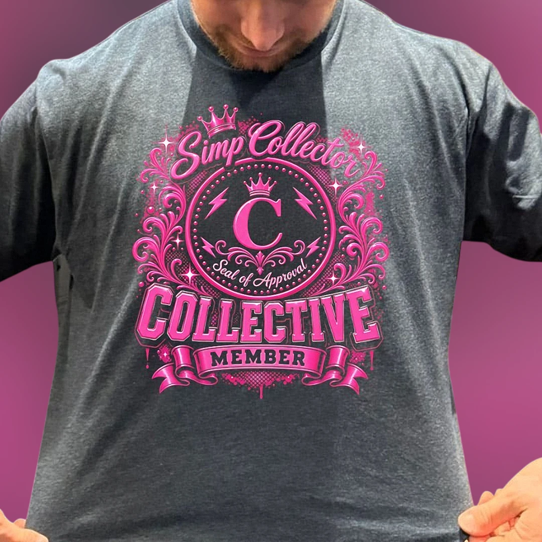 Simp Collector Collective Member Seal of Approval Tee Funny Y2K Meme Graphic T-Shirt