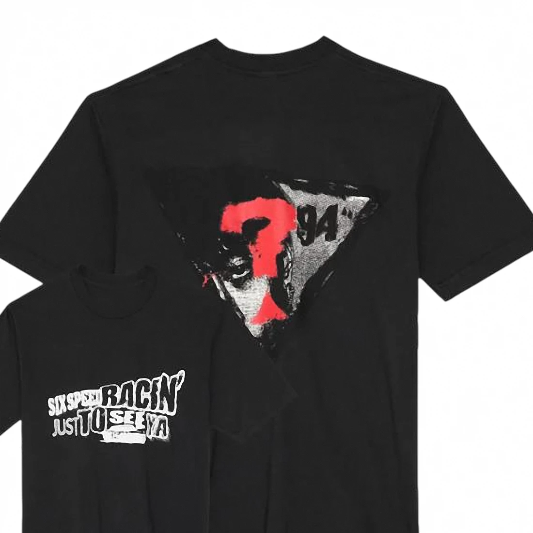 Six Speed Racin Just To Seeya 94 Tee, Vintage Aesthetic Racing Graphic T-Shirt for Men and Women