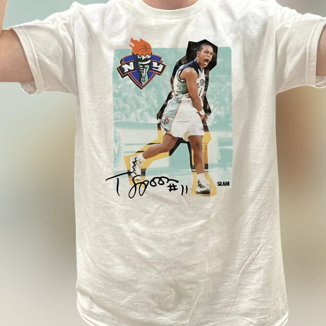 SLAM Magazine Terell Brandon Graphic Tee, Vintage Basketball Signature Print Shirt for Fans