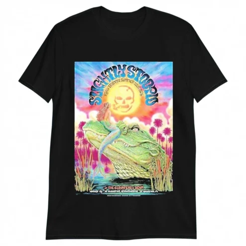 Slightly Stoopid Road Trippin Summer Tour 2024 Tee, Vintage Psychedelic Band Graphic T-Shirt