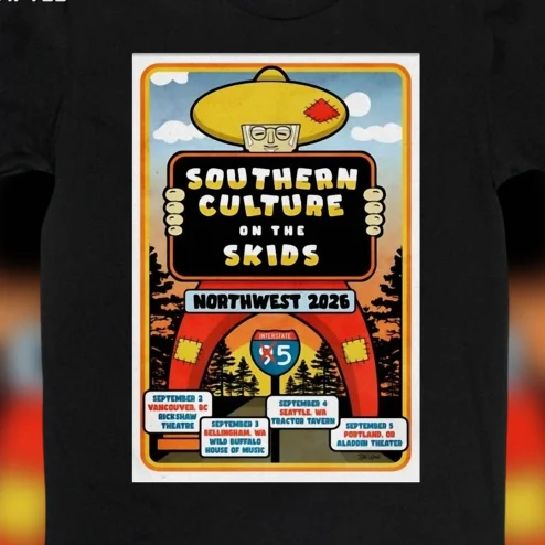 Southern Culture on the Skids Northwest 2026 Tee, Retro Band Concert Tour Graphic T-Shirt Gift for Fans