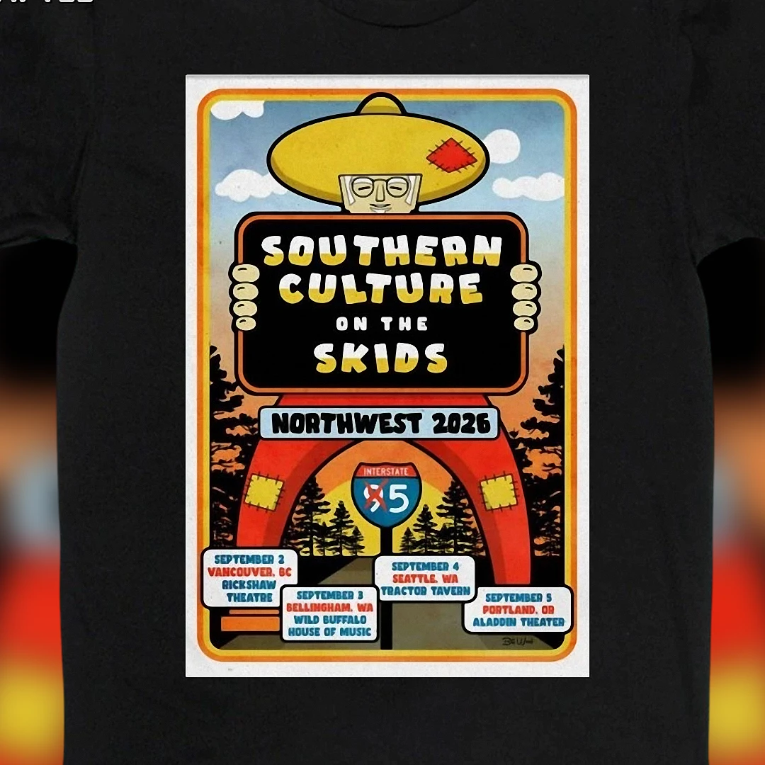 Southern Culture on the Skids Northwest 2026 Tee, Retro Band Concert Tour Graphic T-Shirt Gift for Fans