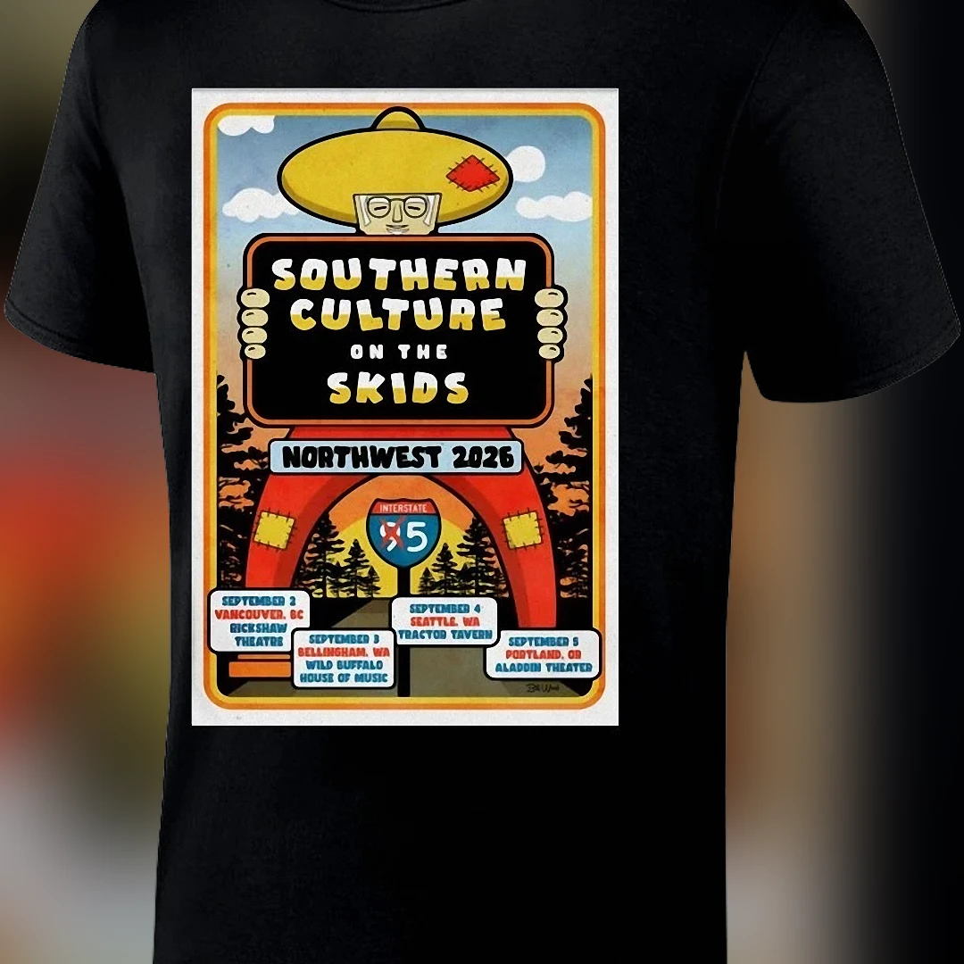 Southern Culture on the Skids Northwest 2026 Tour Tee Vintage Concert Poster Graphic Shirt