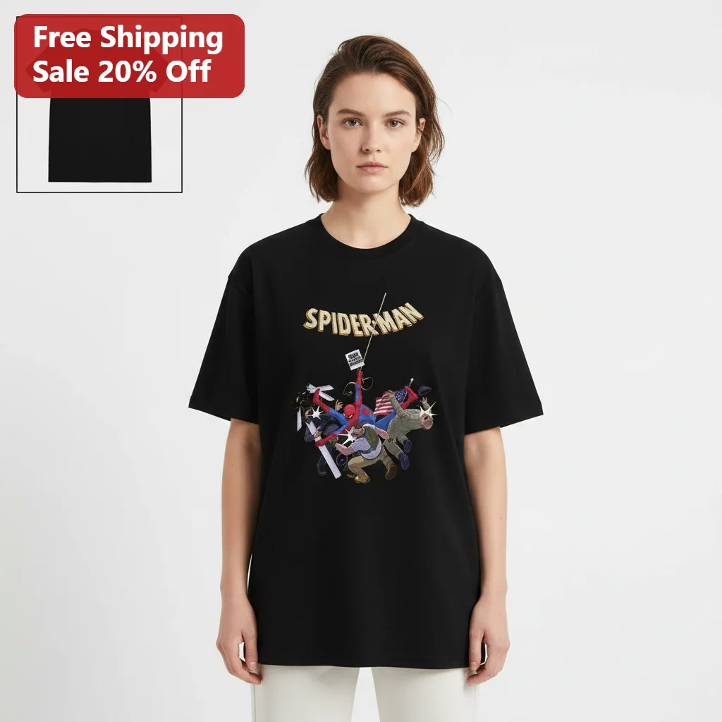 Spider-Man Smash White Supremacy Tee, Anti-Hate Marvel Superhero Shirt, Political Protest Graphic Tee Gift for Comic Fans