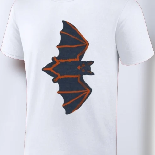 Spooky Bat Graphic Tee Minimal Halloween Spooky Season Shirt Unisex Casual Crewneck Top
