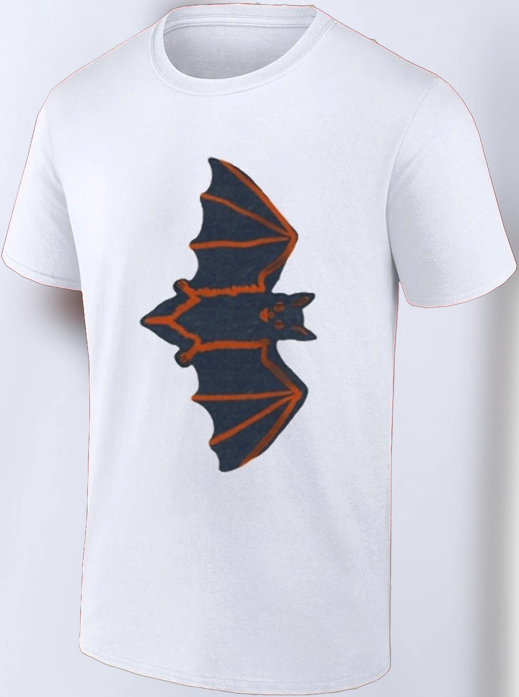 Spooky Bat Graphic Tee Minimal Halloween Spooky Season Shirt Unisex Casual Crewneck Top