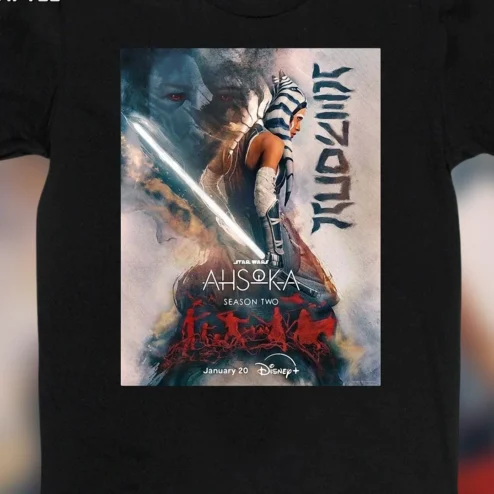 Star Wars Ahsoka Season 2 Tee Ahsoka Tano Jedi Poster Graphic T-Shirt
