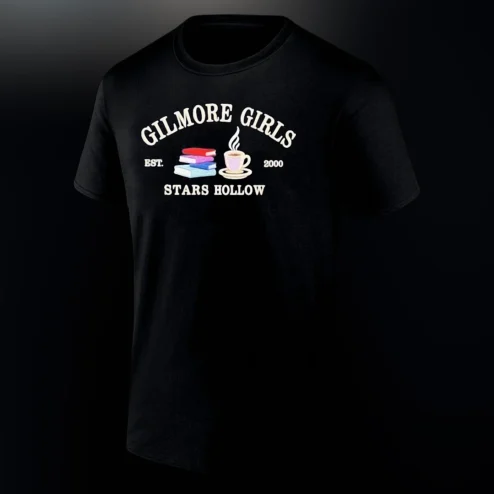 Stars Hollow Est 2000 Gilmore Girls Tee Vintage Coffee and Books Graphic T-Shirt