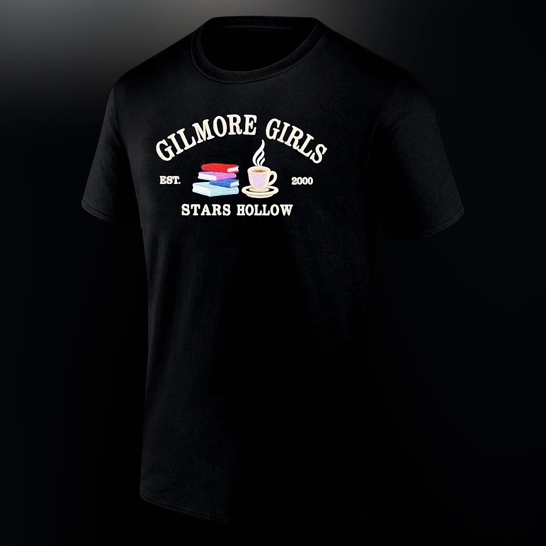 Stars Hollow Est 2000 Gilmore Girls Tee Vintage Coffee and Books Graphic T-Shirt