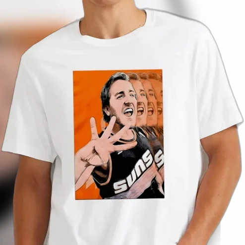 Steve Nash Phoenix Suns In 4 Retro Basketball Graphic Tee