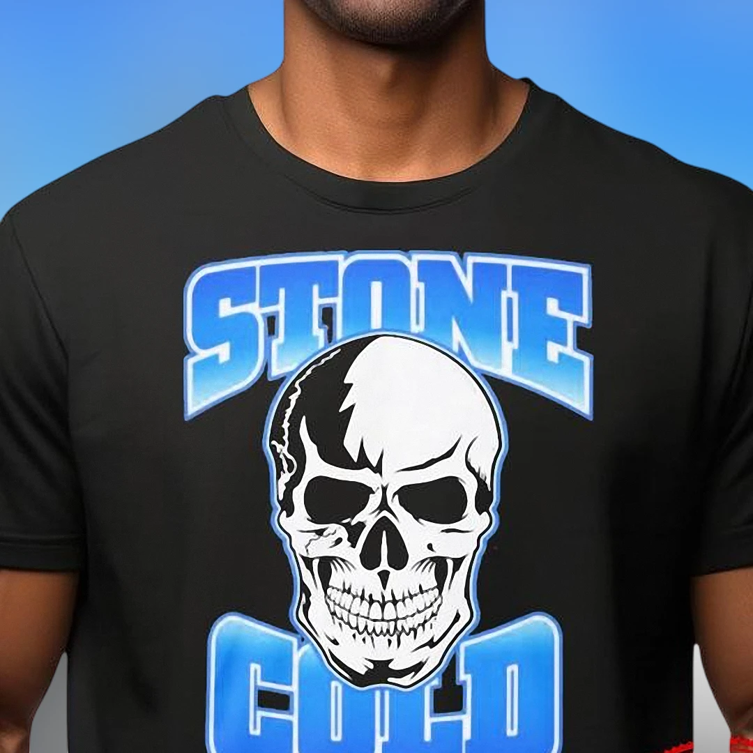 Stone Cold Steve Austin Skull Graphic Tee Vintage Wrestling Shirt Gift