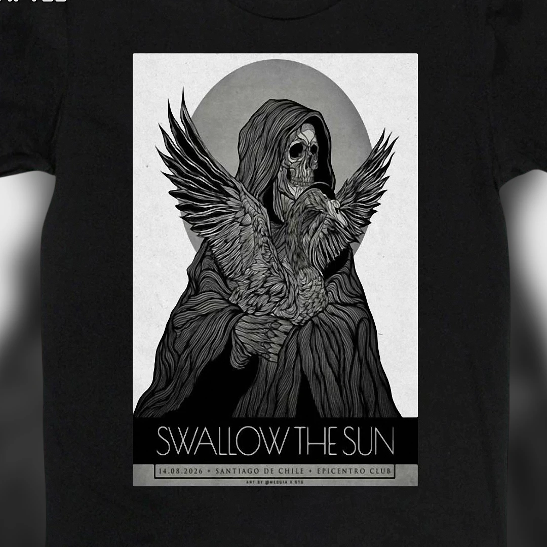 Swallow The Sun Santiago 2026 Concert Tee Epicentro Club Tour Graphic Shirt