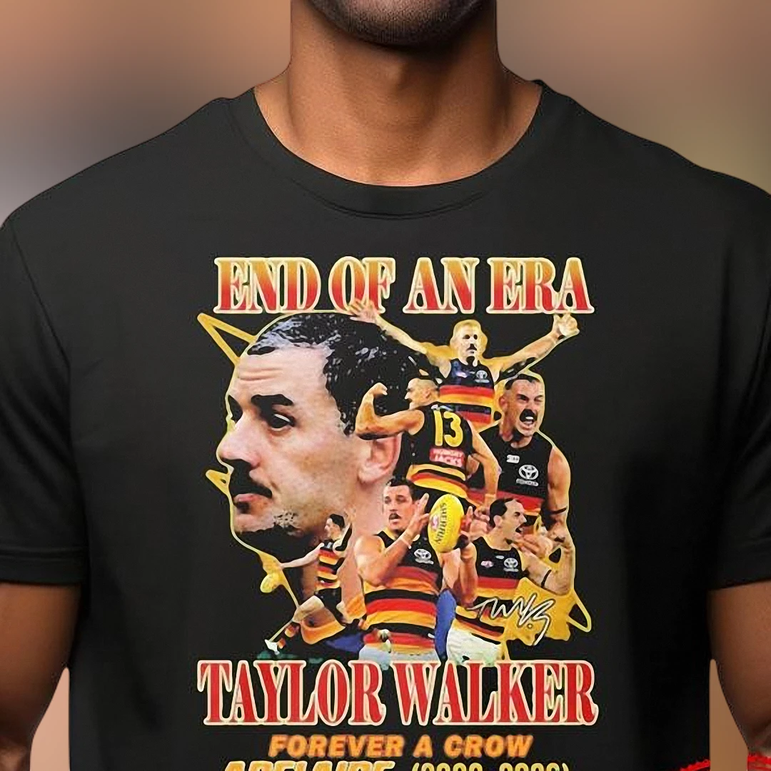 Taylor Walker Retirement Tee Forever a Crow End of an Era Adelaide Footy Tribute Vintage Graphic Shirt