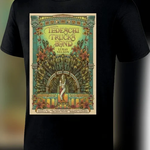 Tedeschi Trucks Band Lukas Nelson Future Soul 2026 Tour Tee Vintage Art Nouveau Concert Poster Shirt