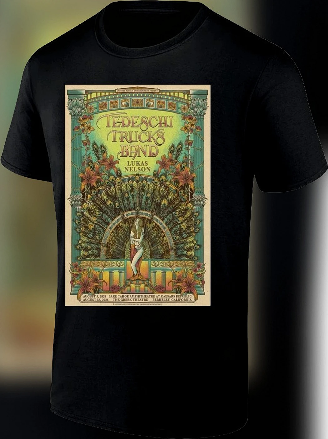 Tedeschi Trucks Band Lukas Nelson Future Soul 2026 Tour Tee Vintage Art Nouveau Concert Poster Shirt