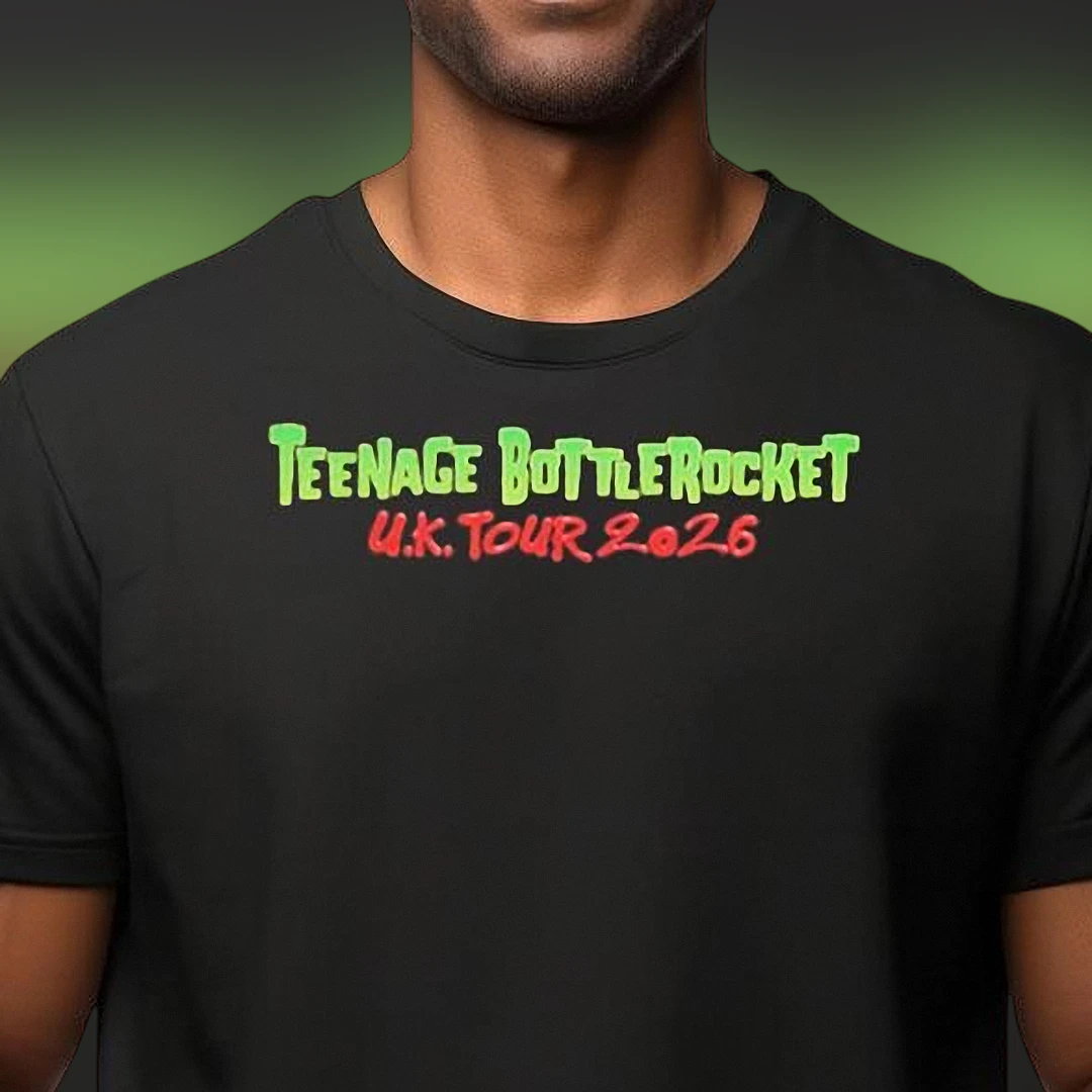 Teenage Bottlerocket UK Tour 2026 Tee, Punk Rock Band Concert T-Shirt for Music Fans