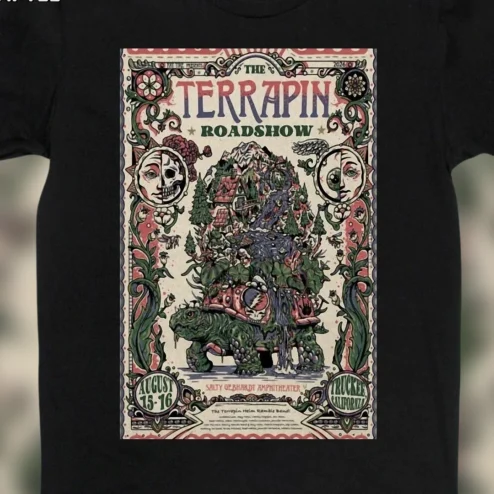 Terrapin Roadshow Truckee CA Concert Tee Salty Gebhardt Amphitheater August 15-16 Psychedelic Jam Band Festival Shirt