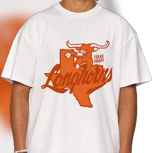 Texas Longhorns Texas Fight Mascot Tee Vintage College Football Game Day T-Shirt
