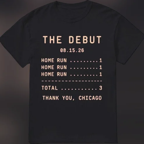 Thank You Chicago Baseball Tee The Debut Home Run Sports Fan Game Day Graphic Shirt