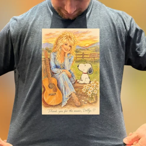 Thank You for the Music Dolly Tee, Vintage Dolly Parton Country Music Graphic T-Shirt