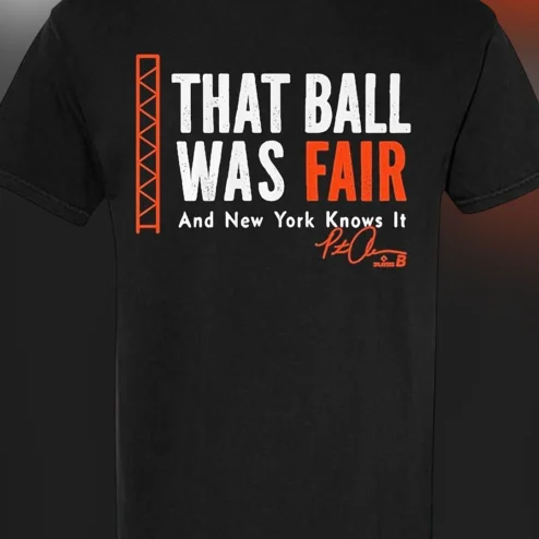That Ball Was Fair And New York Knows It Tee Pete Alonso Baseball Fan Graphic Shirt