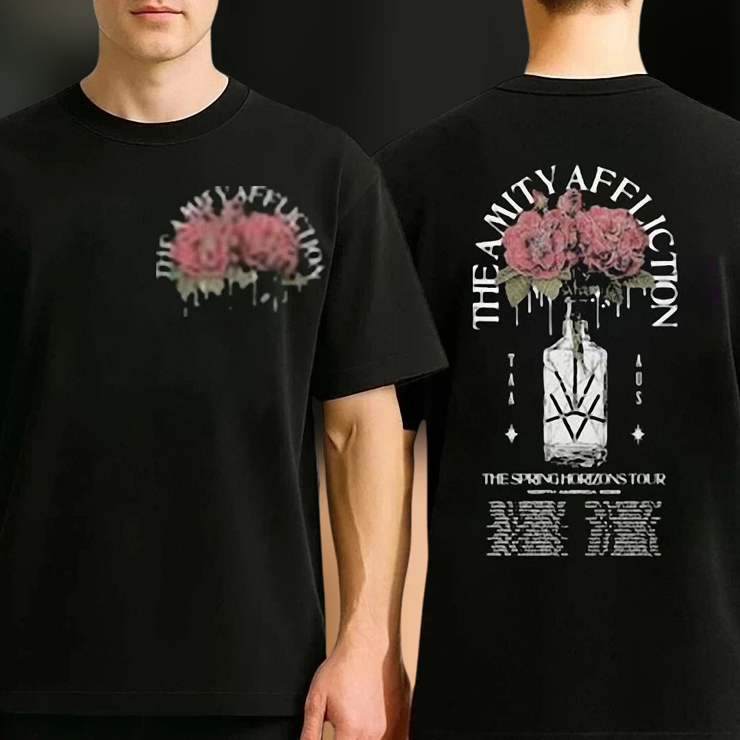 The Amity Affliction Spring Horizons Tour 2026 Tee Double Sided Metalcore Band Concert Merch Shirt