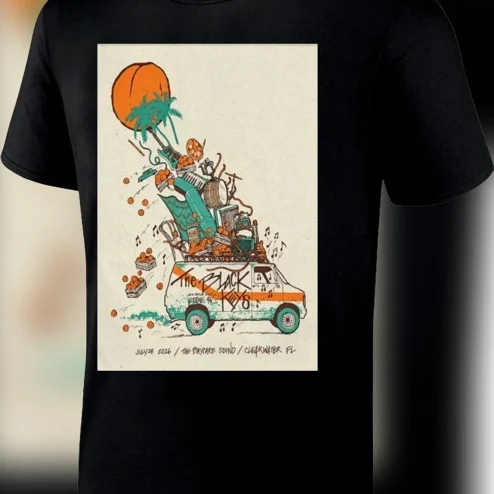 The Black Keys July 28 2026 Clearwater FL Concert Tee The BayCare Sound Tour Date Shirt