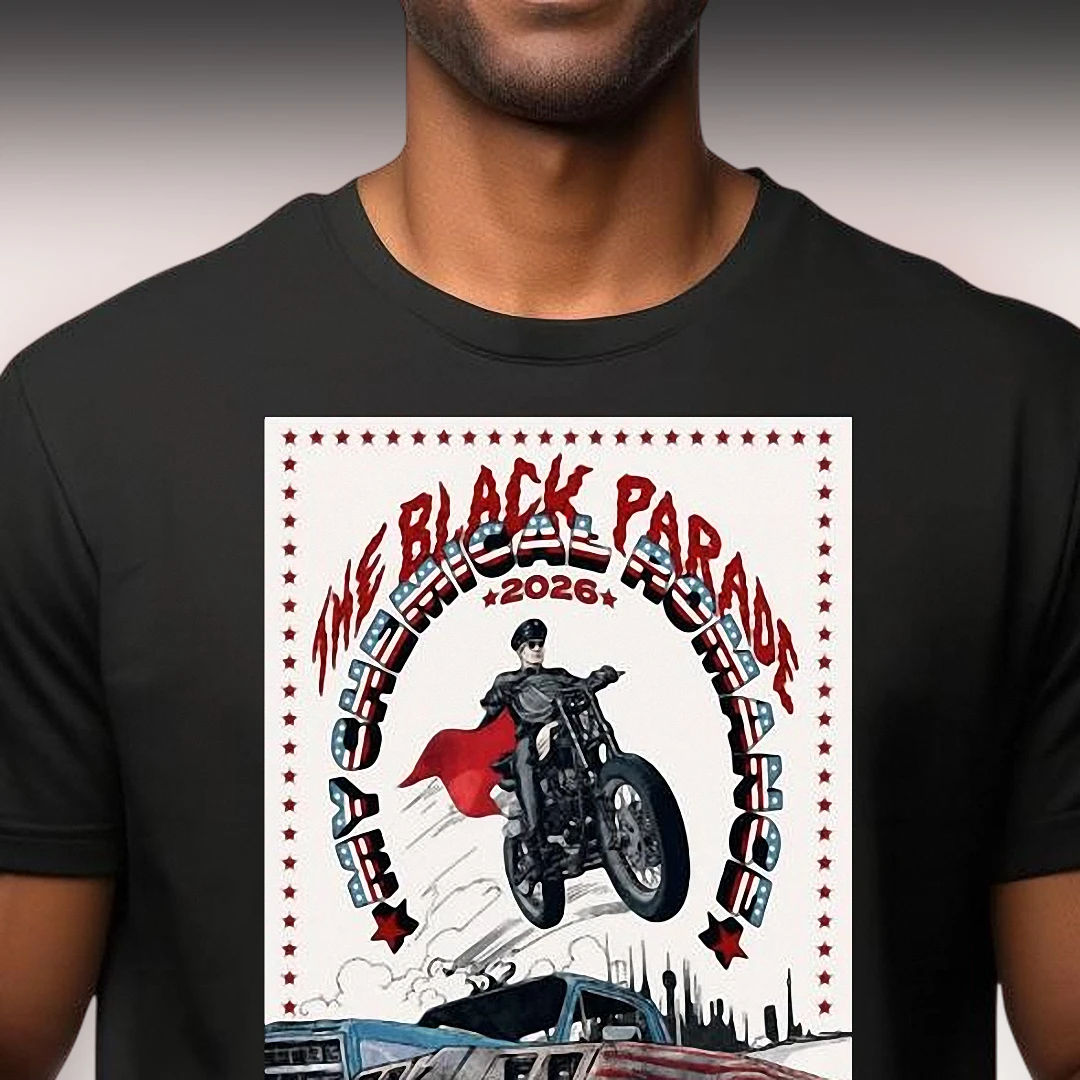 The Black Parade My Chemical Romance 2026 Vintage Comic Graphic Tee, Rock Band Concert Shirt Gift