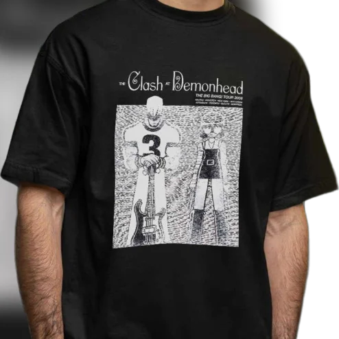 The Clash at Demonhead The Big Bang Tour 2006 Tee Scott Pilgrim Band Graphic T-Shirt